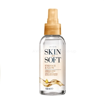 AVON Skin So Soft ENHANCE & GLOW Schimmer-Spray mit leichtem Selbstbräuner für mittlere Hauttöne