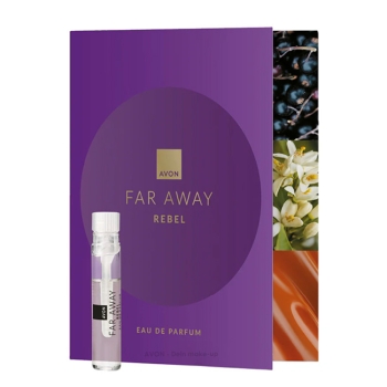 AVON Far Away REBEL EdP / Karte mit Duftkarte