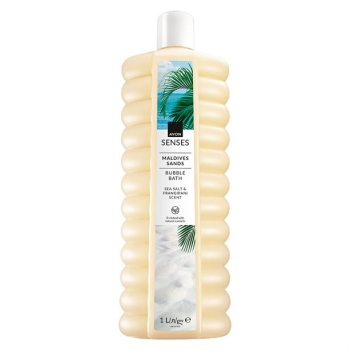 AVON senses MALDIVES SANDS Schaumbad Meersalz & Frangipani /1000