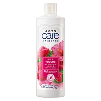 AVON Care HAIRCARE 2-in-1 Shampoo & Spülung mit Himbeer-Extrakt & Hibiskusduft