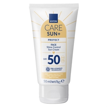 AVON care SUN+ PROTECT Mattierende Sonnencreme für das Gesicht mit LSF 50