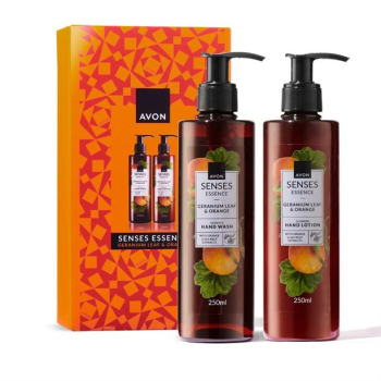 AVON Senses Essense Geranienblatt & Orange Geschenkset