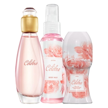 AVON Celebre (3-tlg)-Duft-Set  mit EdT Spray, Deoroller & Körperspray