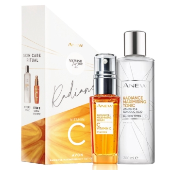 AVON ANEW Radiance Maximising Geschenkset + Anew Probe GRATIS