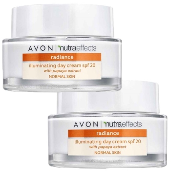 AVON nutraeffects radiance Tagescreme mit LSF 20 - Doppelpack
