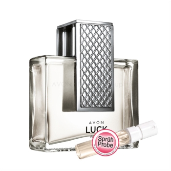 AVON LUCK für Ihn /Karte mit Sprühprobe