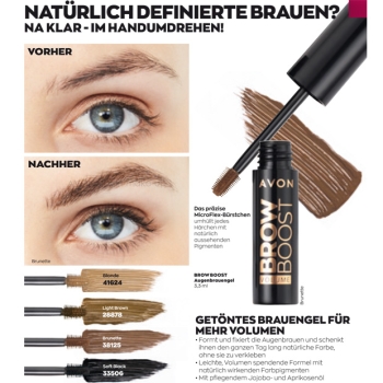 AVON BROW BOOST Augenbrauengel  / LIGHT BROWN