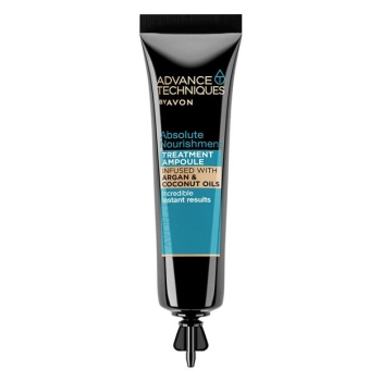 AVON Advance Techniques ABSOLUTE NOURISHMENT Haarkur-Ampulle mit Argan- & Kokosöl /15 ml