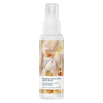 AVON senses SIMPLY LUXURIOUS Körperspray Pfirsich & Vanille-Orchidee /100