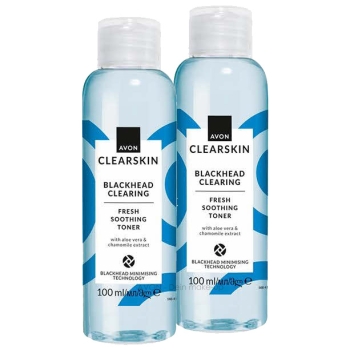 AVON clearskin BLACKHEAD CLEARING Erfrischendes & beruhigendes Gesichtswasser - Doppelpack