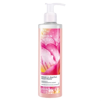 AVON senses SWEET & JOYFUL Flüssigseife Freesie & Granatapfel