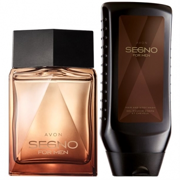 AVON Segno for Men (2-tlg) Duft-Set Eau de Parfum Spray & Shampoo/Duschgel