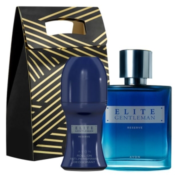 AVON Elite Gentleman reserve (2-tlg) Duft-Set mit EdT Spray & Deoroller + Geschenktasche Gratis