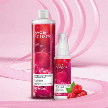 AVON Senses RASPBERRY DELIGHT 2-Teiligeset  Duschgel + Körperspray