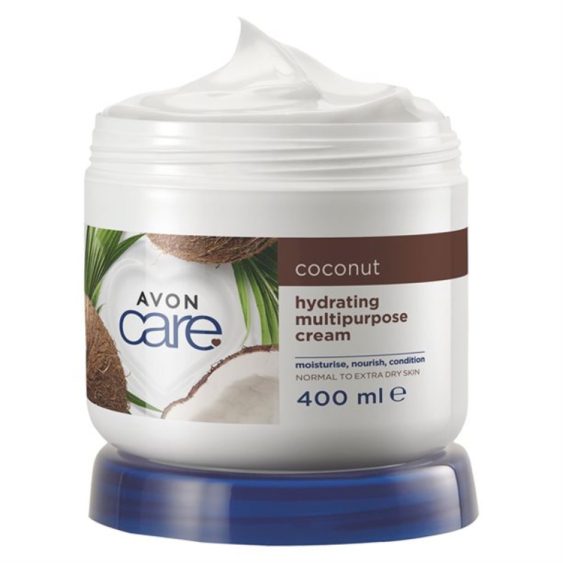 AVON Care COCONUT Feuchtigkeitsspendende Creme für Gesicht, Hände & Körper mit Kokosnuss
