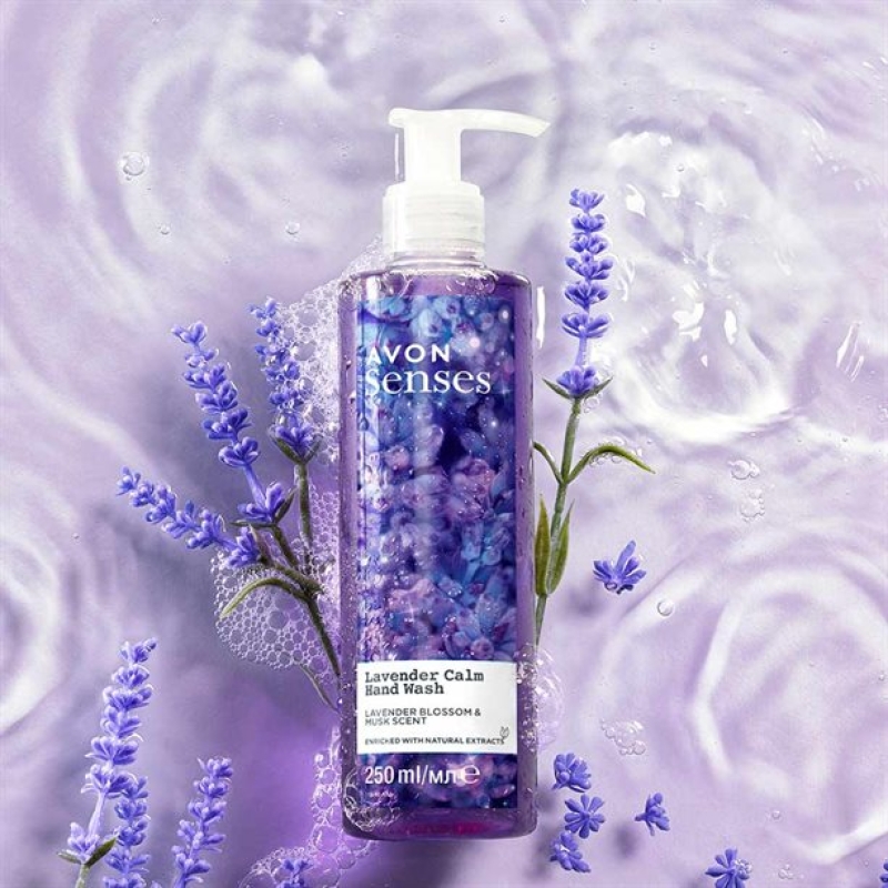 AVON senses LAVENDER CALM Flüssigeseife Lavendel & edler Moschus