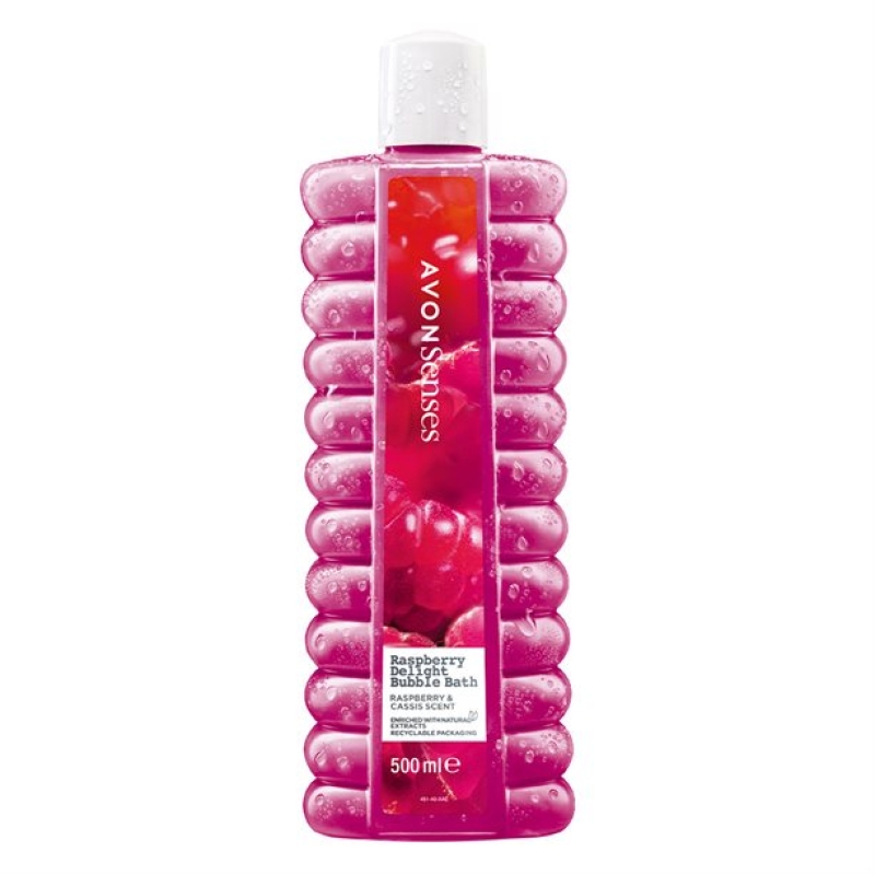 AVON senses RASPBERRY DELIGHT Schaumbad Himbeere & dunkle Johannisbeere /500