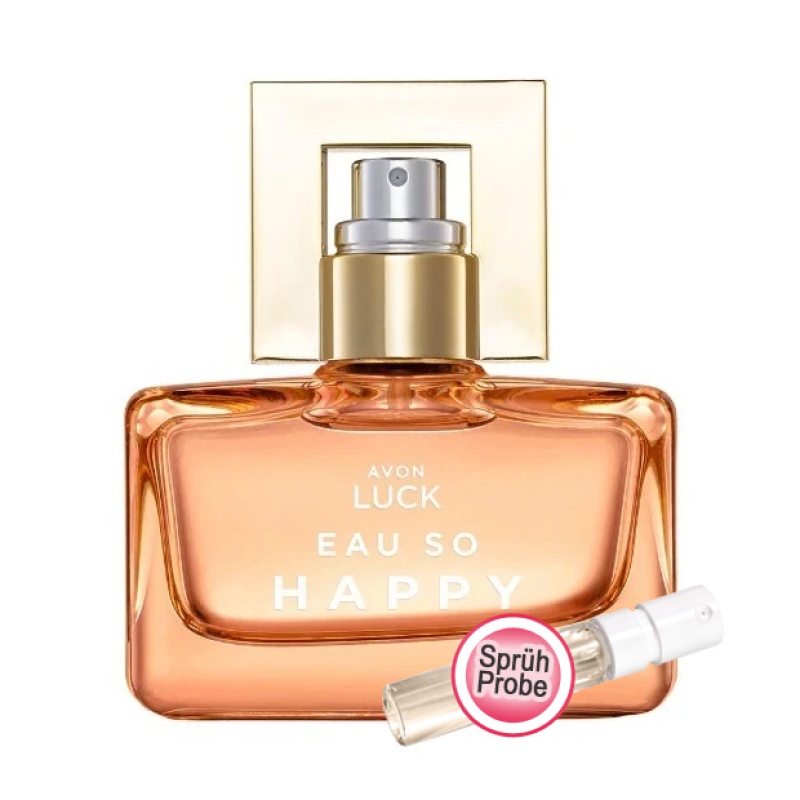 AVON Luck EdP so HAPPY / Karte mit Sprühprobe
