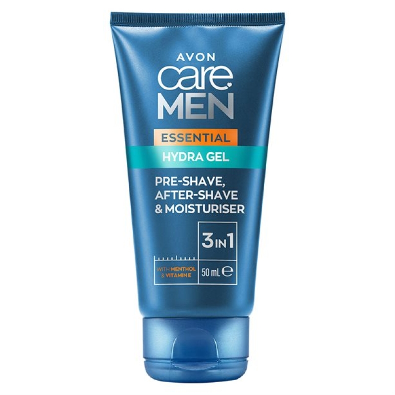 AVON care MEN ESSENTIAL HYDRA GEL 3-in-1 Pre-Shave, Aftershave & Feuchtigkeitsgel