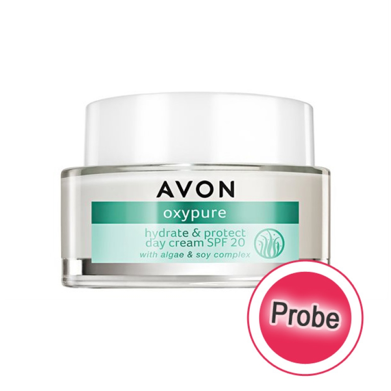 AVON oxypure hydrate & protect Tagescreme mit LSF 20 - Probe