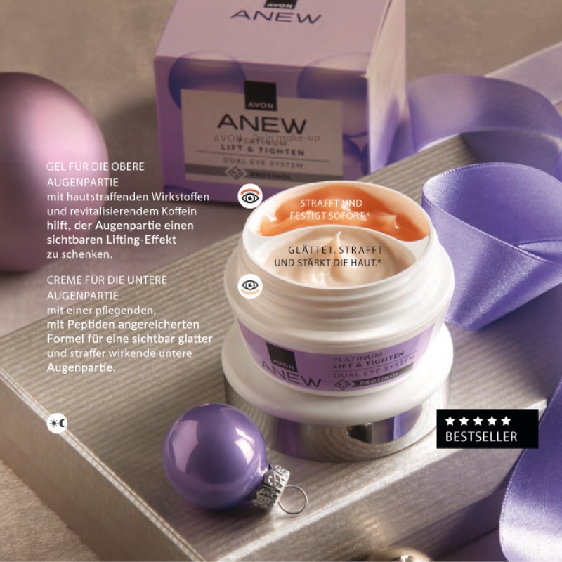 AVON ANEW  PLATINUM LIFT & TIGHTEN 2-Phasen-Augenpflege