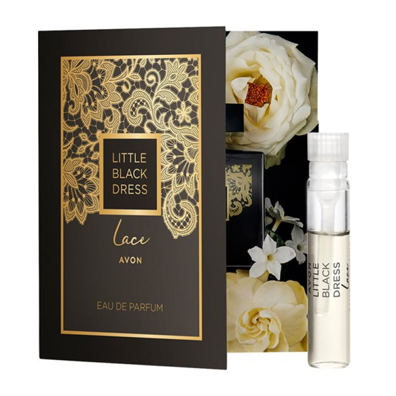 AVON LITTLE BLACK DRESS LACE / Karte mit Duftprobe