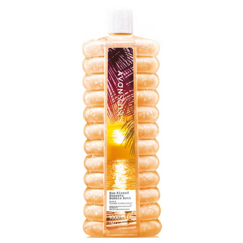 AVON senses SUN KISSED SUNSETS Schaumbad Mandarine & Ylang Ylang /1000