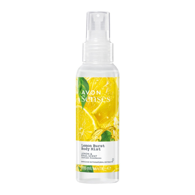 AVON senses LEMON BURST Körperspray Zitrone & Basilikum