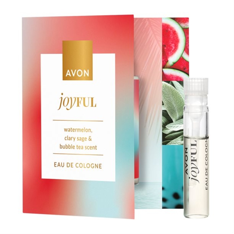AVON JOYFUL Eau de Cologne /Karte mit Duftprobe