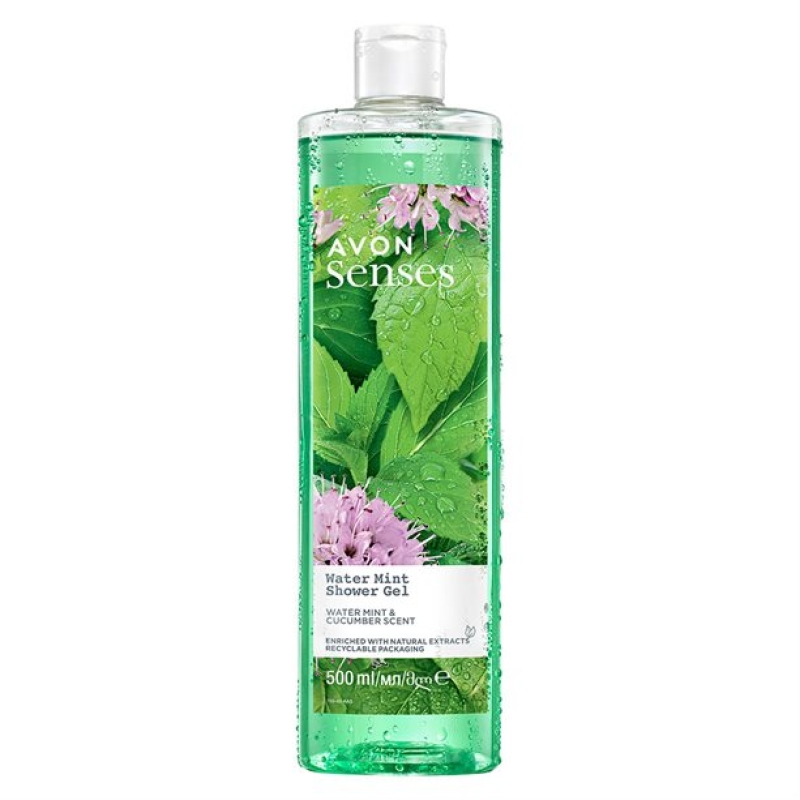 AVON senses WATER MINT Duschgel Wasserminze & Gurke /500