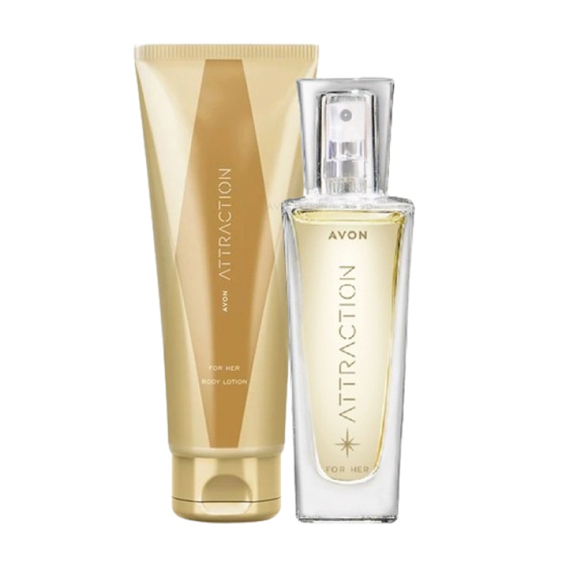 AVON Attraction für Sie 2-teiliges Set mit Eau de Parfum Spray /30 & Körperlotion