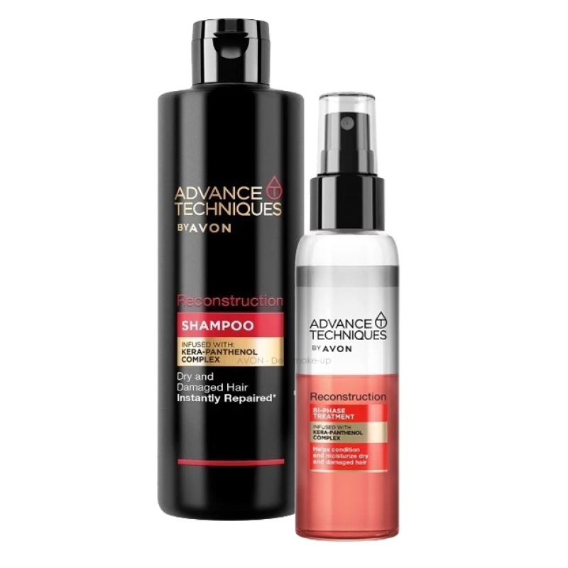 AVON Advance Techniques RECONSTRUCTION 2-teiliges Set mit Shampoo &  Aufbau-Serum