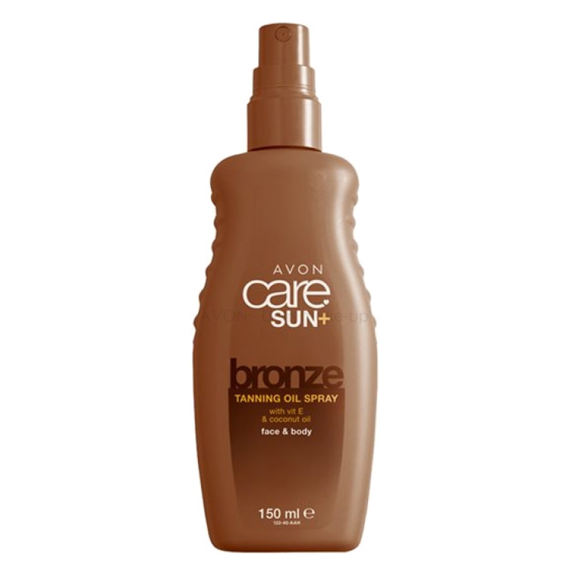 AVON care SUN+ Bräunungsförderndes Ölspray für Gesicht & Körper mit Vitamin E & Kokosöl