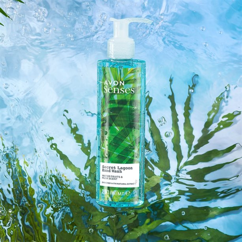 AVON senses SECRET LAGOON Flüssigseife Melone & Moschus