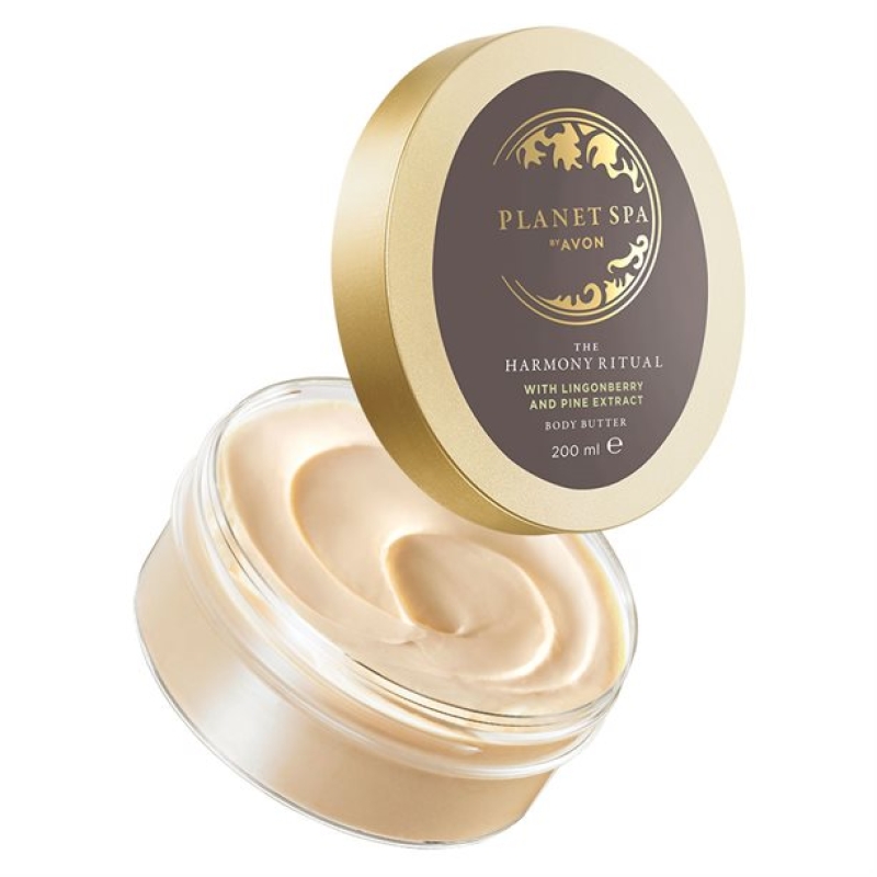 AVON Planet Spa HARMONY RITUAL Revitalisierende Körperbutter mit Preiselbeeren- & Pinienkernen-Extrakten /200
