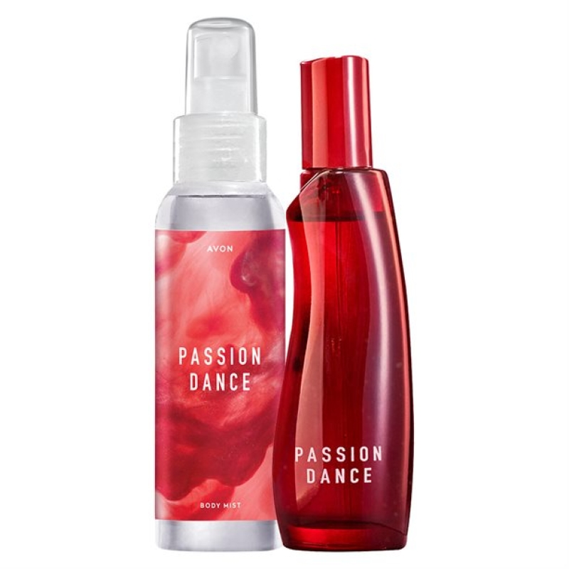 AVON Passion Dance 2-teiliges Duft-Set - EdT Spray & Körperspray + Geschenktasche GRATIS